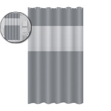 Saumattu suihkuverho – vedenpitävä, lävistymätön, paksunnettu, 70,87" x 70,87", valoa läpäisevä yksityisyyden takaamiseksi ja helpon