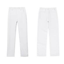 Pantalon blanc d'uniforme pour adolescentes de 13 à 14 ans, pantalon droit et ajusté avec poches, tenue de rentrée scolaire