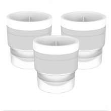 Stampi per sfere di ghiaccio - Set da 3, stampi per cubetti di ghiaccio rotondi, cubetti di ghiaccio sferici da 6 cm per whisky, cocktail, bourbon