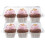 Plastic Cupcake Containers, 6-Compartment, 42-Pack, High-Dome Lids, Stackable & Sturdy – Compatible with Standard Cupcakes 4