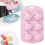 Moule à glaçons en silicone rose en forme de fruit, 11,4 x 19 cm 1