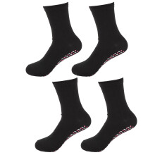 Set van 4 zelfverwarmende thermische sokken – ademend, machinewasbaar, antislip, voetmassagefunctie voor de winter