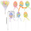 Easter Egg Stems Glitter Spring Flower Bouquet 4