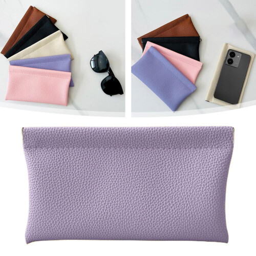 Geldbörse, Handytasche, Kosmetiktasche, einfarbig, lang 2