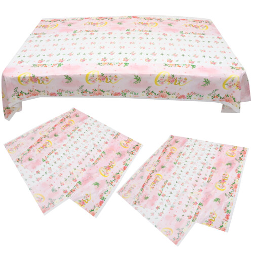 Nappe vichy rouge pour anniversaire (3 pièces) 2
