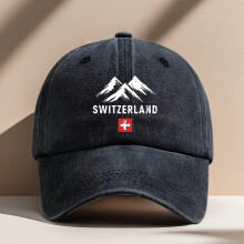 Retro Swiss Alps -lippalakki – polyesteriä, säädettävä