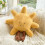 Almofada de pelúcia com lua sorridente e sol amarelo (1 peça) 1