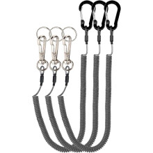 Lanière de sécurité rétractable avec mousqueton en aluminium, 6 couleurs
