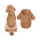 Fleeceforet hundehettegenser Myk varm genser Khaki XS 2