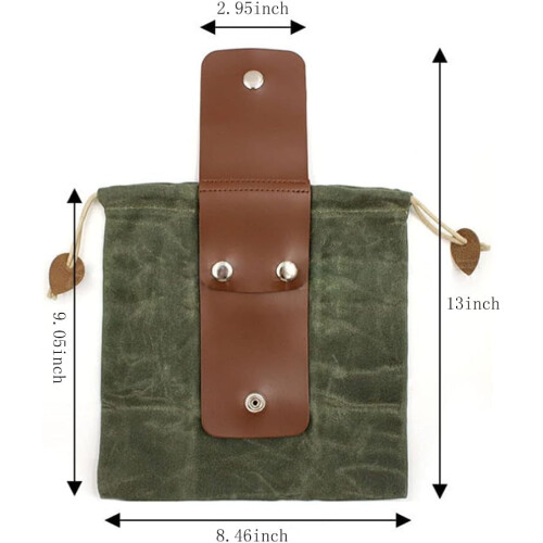 Foraging Bag Leather Waxed Canvas 1 Piece 1