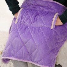 AuroraX Purple USB Heated Blanket, 32"x24", Velvet, Battery-Operated, Overheat Protection, Compatible with USB Power Banks