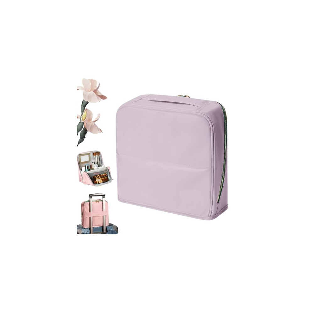 Cosmetic Bag PU Water-Resistant Large Freestanding