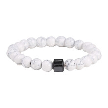 Handgemaakte magnetische armband voor heren met natuursteen