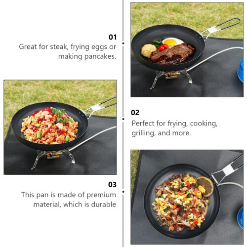 Cast Iron Frying Pan 9 Inch Non-Stick Square Black 1 Pack 2