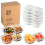 Herbruikbare bento-lunchbox met twee compartimenten 1