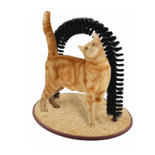 Cat Scratcher & Self-Grooming Brush for Indoor Cats, Deshedding Scratch Pad with Face Head Design (2Pcs)