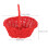 Versatile Red Rattan Storage Basket with Handle for Picnic and Fruit Organizer 2