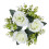 Coroa de flores artificiais brancas para casamento, 2,7 polegadas (6,8 cm). 1