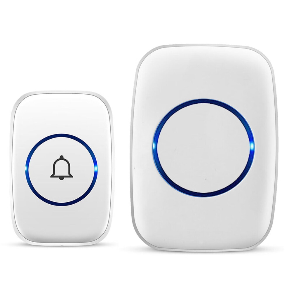 Wireless Doorbell Kit Â Waterproof, 1000+ Ft Range, 60 Chimes, 5 Volume Levels, Led Flash, Front/Rear Door Support 9071309109771