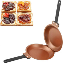 Frying Pan – Double Side Frying Pan Non-stick Flip Folding Frying Pan Fried Nonstick Egg Frying Pancake Maker, Nonstick Fry Skillet for Ga...