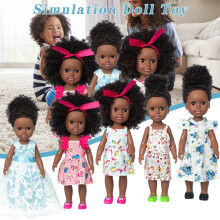 Reborn Baby Dolls, Clearance Toys Girls! Black Black Baby Cute Curly Black 35CM Vinyl Baby Toy