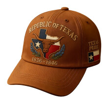 Gkeoshab2026Ny Texas State Souvenir Baseballkeps Bomullstryckt Minneshatt Justerbar Snapback för Herr & Dam Brun En Storlek