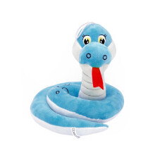Snake plush toy with hat, soft and soothing, 9.2 inches