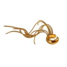 Unieke oorclips met kwastjes, gemaakt van roestvrij staal, waterdicht, perfect voor feestjes en voor vrouwen. Een hypoallergeen accessoire.