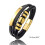 Schwarzes Lederarmband mit Edelstahlverschluss 3
