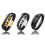 Schwarzes Lederarmband mit Edelstahlverschluss 4