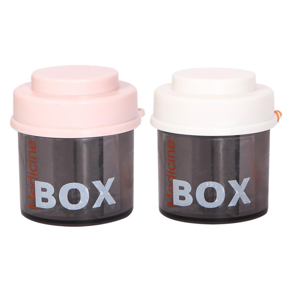 Pill Box Organizer Case 4-Compartment Travel Medicine