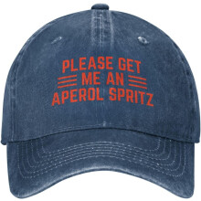 Veuillez m'apporter un chapeau Aperol Spritz, casquette de baseball unisexe ajustable, chapeau de cowboy