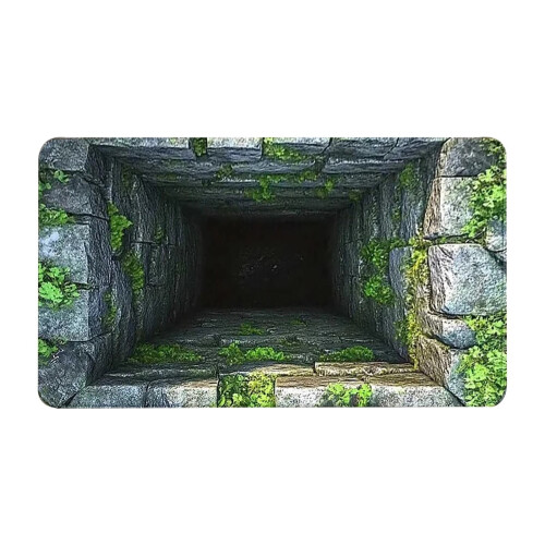 Αντιολισθητικό χαλάκι πόρτας 3D Hole Illusion, 23,6"x15,7", χαλί οπτικής ψευδαίσθησης για