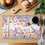 Platzsets mit Frühlingsblumenmuster, rutschfest, waschbar, 1er-Set 2