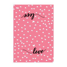 1pc Soft Towel,Valentines Day Love Print Kitchen Dish Towels Absorbent Quick Drying Cleaning Dishcloth,Kitchen Gifts,I