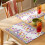 Platzsets mit Frühlingsblumenmuster, rutschfest, waschbar, 1er-Set 4