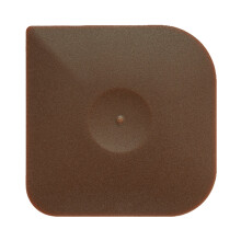 Raspador de pratos de plástico de 6 cm (2,4 polegadas), 1 peça.