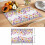 Platzsets mit Frühlingsblumenmuster, rutschfest, waschbar, 1er-Set 6