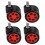 4-Pack Replacement Plastic Casters for Office Desk Chairs, Quiet Roller Wheels for Smooth Mobility 6