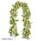 6.06ft Easter Egg & Flower Garland, Faux Plastic Greenery, 3