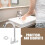 1 Set of Quick-open Wall Mount Faucet Copper Silver for Use 5