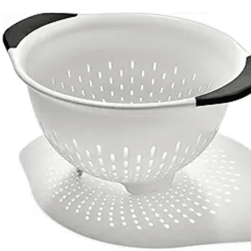 Passoire en plastique blanche 3 pintes
