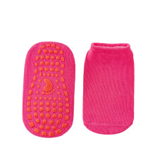 Toddler Socks - Toddler Grip Socks Silicone Non- Bottom Soft Floor Socks For Indoor Play Learning Walking - Kids Socks,Color:Hot Pink,Size:2-3 Years