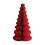 Foldable Paper Christmas Tree Red Honeycomb Design One Size 1