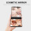 Handheld Black LED Beauty Mirror Foldable for Easy Travel and Makeup 6