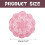 Pink floral cotton crochet doily set 1 pc 3
