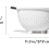 Passoire en plastique blanche 3 pintes 6