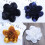 Broche francés negro con forma de flor, 14 cm. 4