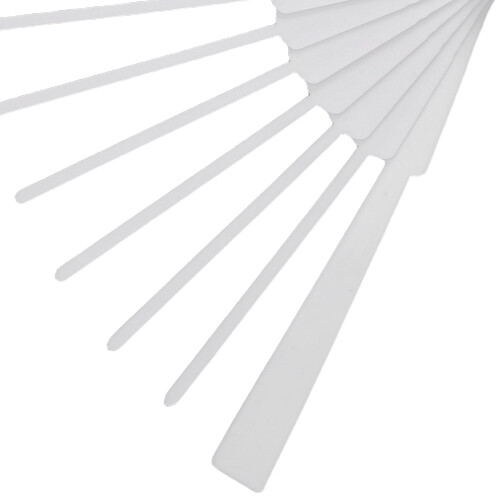 White plastic hand fan frame slats foldable 1 set 2
