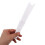 White plastic hand fan frame slats foldable 1 set 5